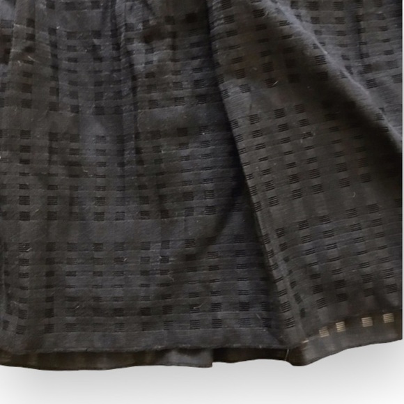 Vince black checked pleated skirt Size 12 , NWT - Picture 4 of 7